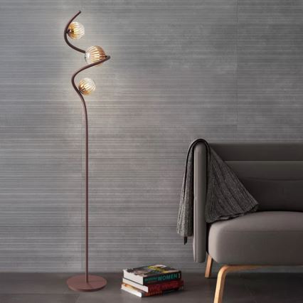 ONLI - Podna lampa FRIDA 3xG9/10W/230V bakrena