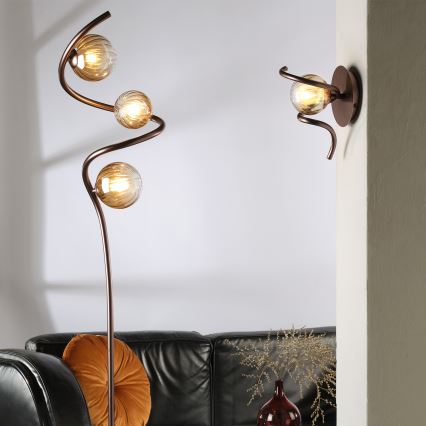 ONLI - Podna lampa FRIDA 3xG9/10W/230V bakrena