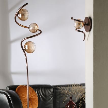 ONLI - Podna lampa FRIDA 3xG9/10W/230V bakrena