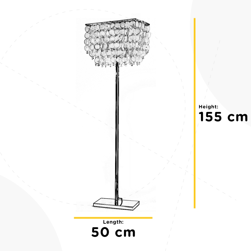 ONLI - Podna lampa MAKANI 4xE14/6W/230V