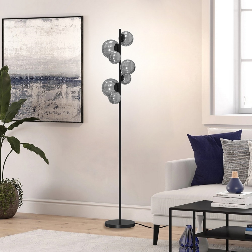 ONLI - Podna lampa PALOMA 7xG9/10W/230V crna/dimna