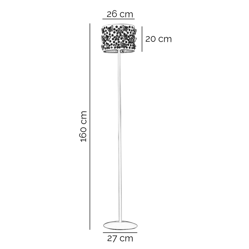 ONLI - Podna lampa TITILLA 1xE27/22W/230V ljubičasta/bijela