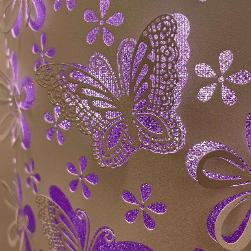 ONLI - Podna lampa TITILLA 1xE27/22W/230V ljubičasta/bijela