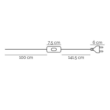 ONLI - Podna lampa TITILLA 1xE27/22W/230V ljubičasta/bijela