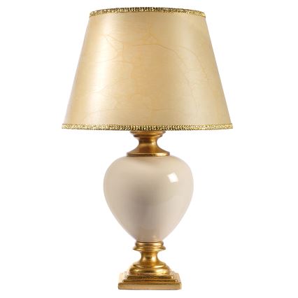 ONLI - Stolna lampa AMADEUS 1xE27/15W/230V 72 cm bež/zlatna