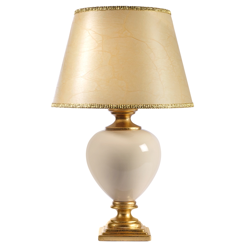 ONLI - Stolna lampa AMADEUS 1xE27/15W/230V 72 cm bež/zlatna