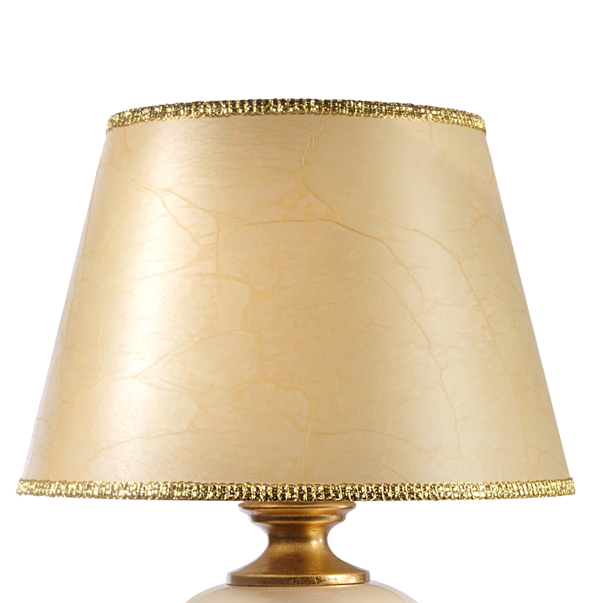 ONLI - Stolna lampa AMADEUS 1xE27/15W/230V 72 cm bež/zlatna