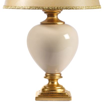 ONLI - Stolna lampa AMADEUS 1xE27/15W/230V 72 cm bež/zlatna