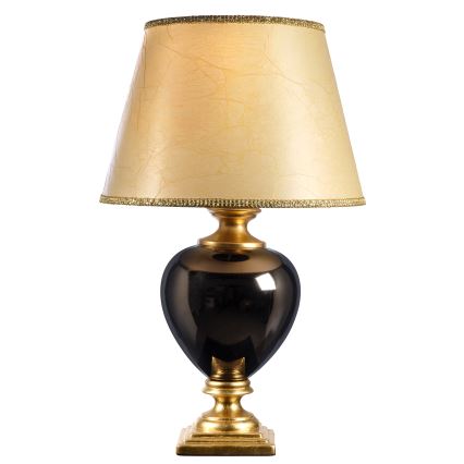 ONLI - Stolna lampa AMADEUS 1xE27/15W/230V 72 cm crna/zlatna