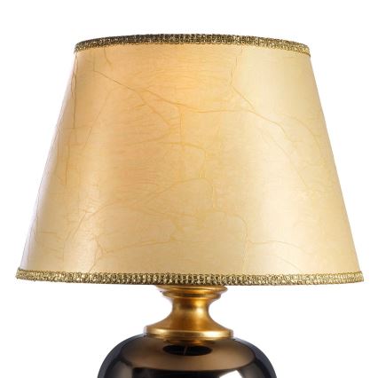 ONLI - Stolna lampa AMADEUS 1xE27/15W/230V 72 cm crna/zlatna