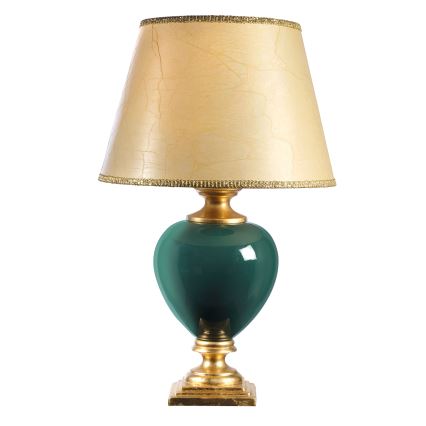 ONLI - Stolna lampa AMADEUS 1xE27/15W/230V 72 cm zelena/zlatna