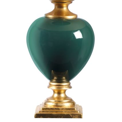 ONLI - Stolna lampa AMADEUS 1xE27/15W/230V 72 cm zelena/zlatna