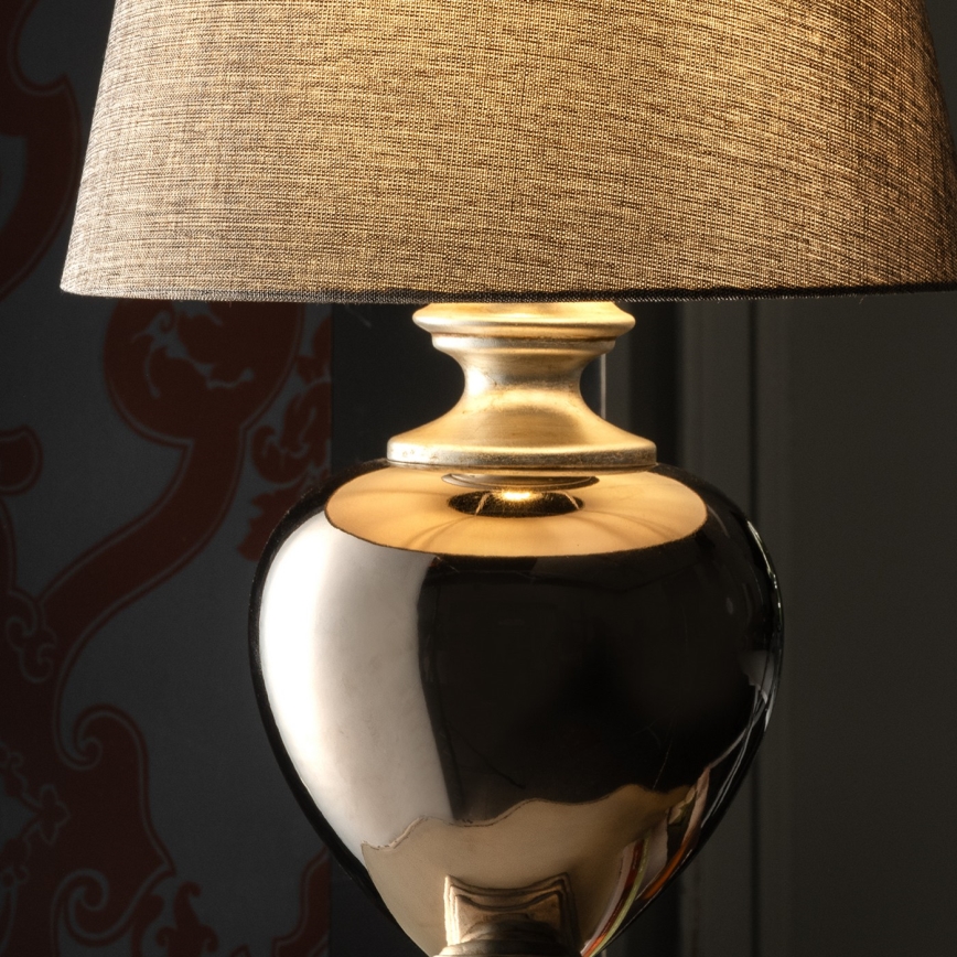 ONLI - Stolna lampa AMADEUS 1xE27/15W/230V siva