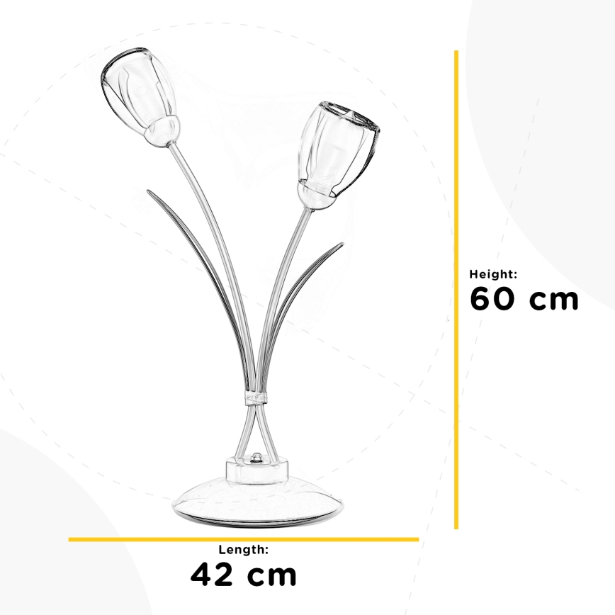 ONLI - Stolna lampa ANTEA 2xE14/6W/230V 60 cm
