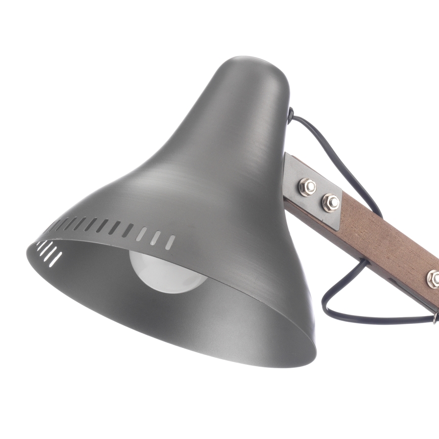 ONLI - Stolna lampa ARCHITETTO 1xE27/22W/230V 62 cm siva/smeđa