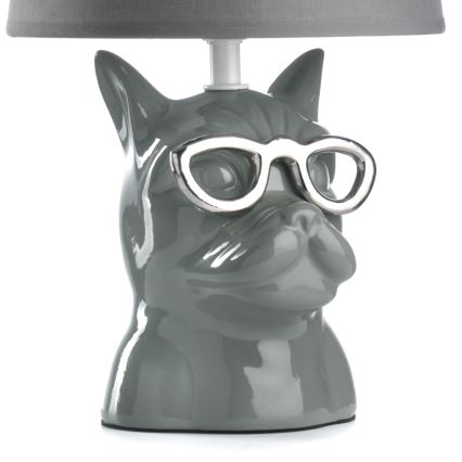 ONLI - Stolna lampa BIAGIO 1xE14/6W/230V siva