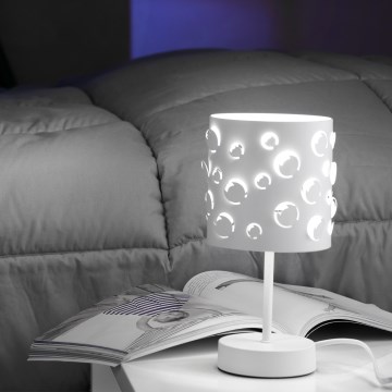ONLI - Stolna lampa BOLLICINE 1xE14/6W/230V bijela