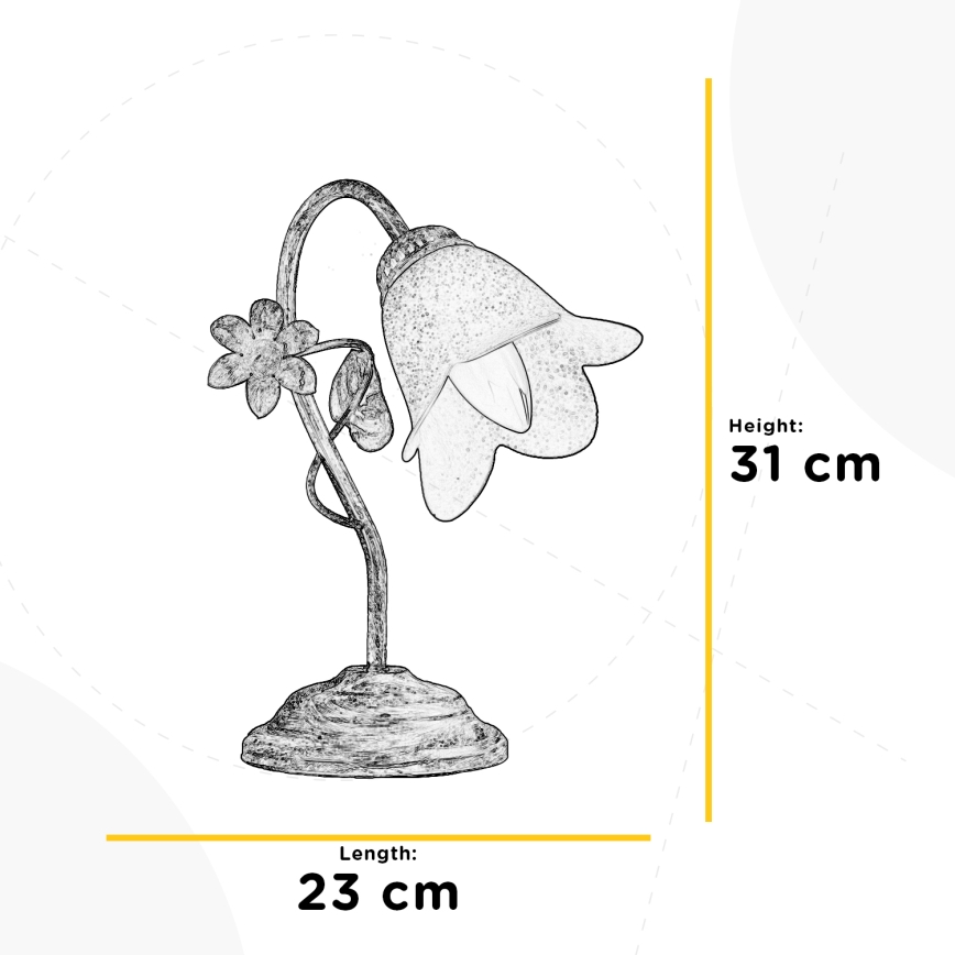 ONLI - Stolna lampa BOTTON DORO 1xE14/6W/230V
