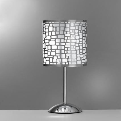 ONLI - Stolna lampa BRUCE 1xE27/15W/230V 40 cm mat krom