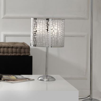 ONLI - Stolna lampa BRUCE 1xE27/15W/230V 52 cm mat krom
