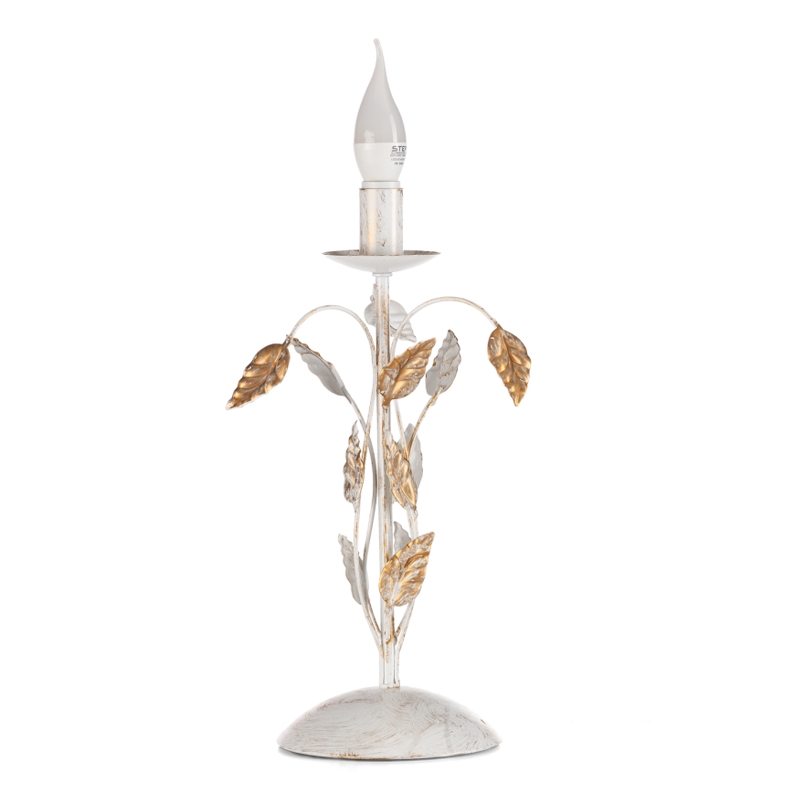 ONLI - Stolna lampa COLLANA 1xE14/6W/230V 40 cm bijela