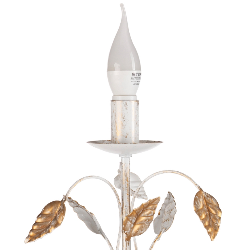 ONLI - Stolna lampa COLLANA 1xE14/6W/230V 40 cm bijela