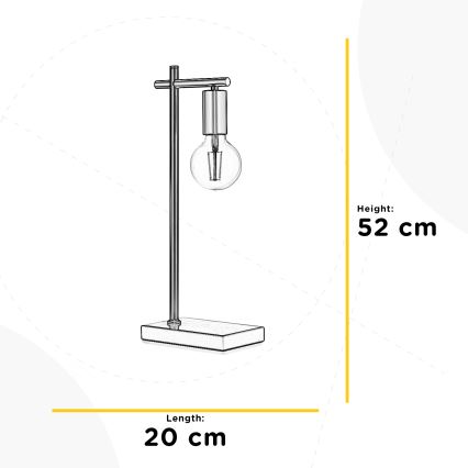 ONLI - Stolna lampa CROSS 1xE27/22W/230V 52 cm