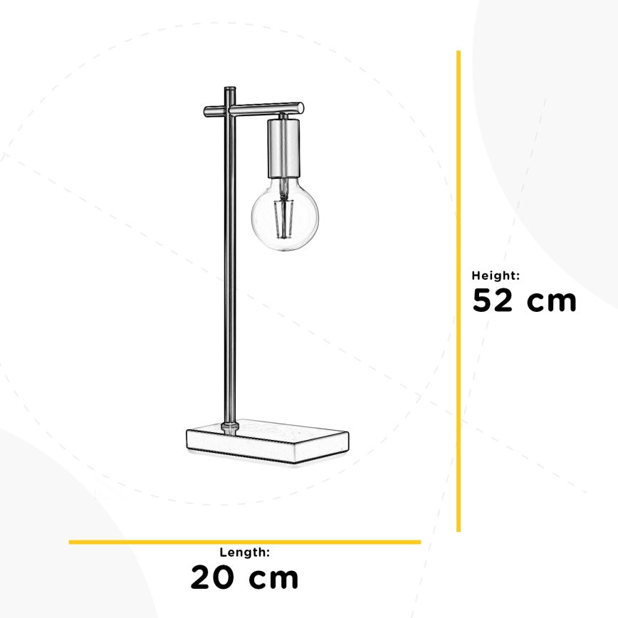 ONLI - Stolna lampa CROSS 1xE27/22W/230V 52 cm