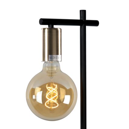 ONLI - Stolna lampa CROSS 1xE27/22W/230V crna/mesing
