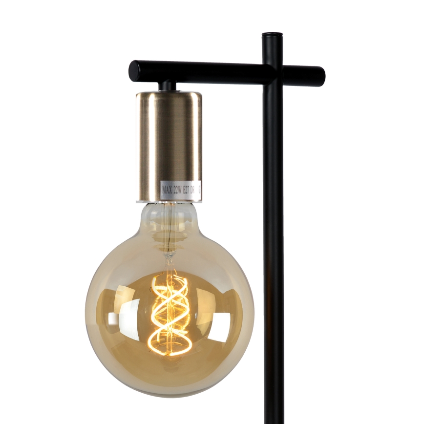 ONLI - Stolna lampa CROSS 1xE27/22W/230V crna/mesing