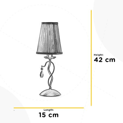 ONLI - Stolna lampa DELIA 1xE14/6W/230V 42 cm
