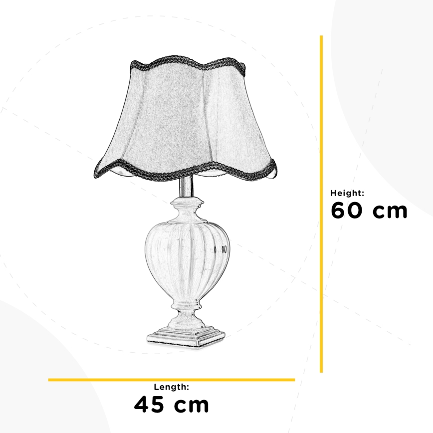 ONLI - Stolna lampa DESY 1xE27/22W/230V 60 cm