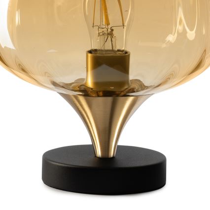 ONLI - Stolna lampa ELIDE 1xE27/15W/230V crna/bakrena