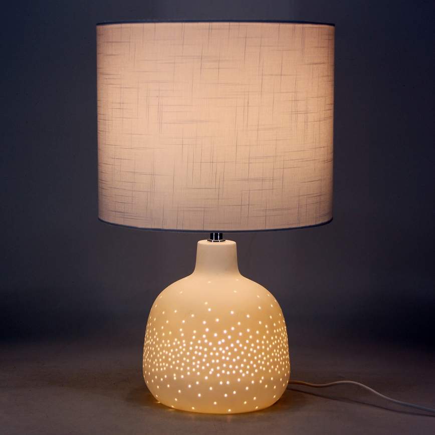 ONLI - Stolna lampa ELUMA 2xE27/15W/230V 48 cm bijela