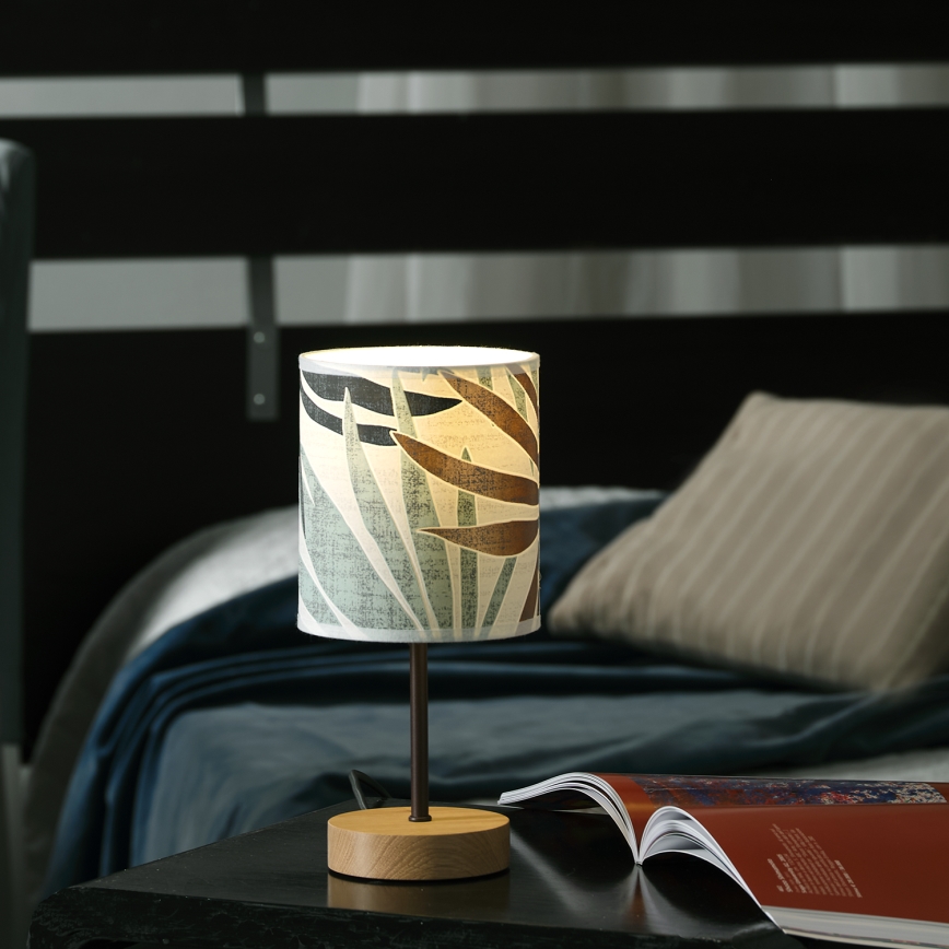 ONLI - Stolna lampa FLORA 1xE27/22W/230V 28 cm zelena/zlatna