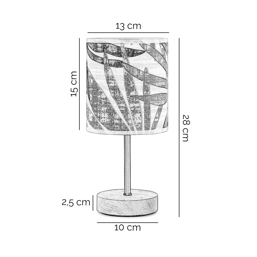 ONLI - Stolna lampa FLORA 1xE27/22W/230V 28 cm zelena/zlatna