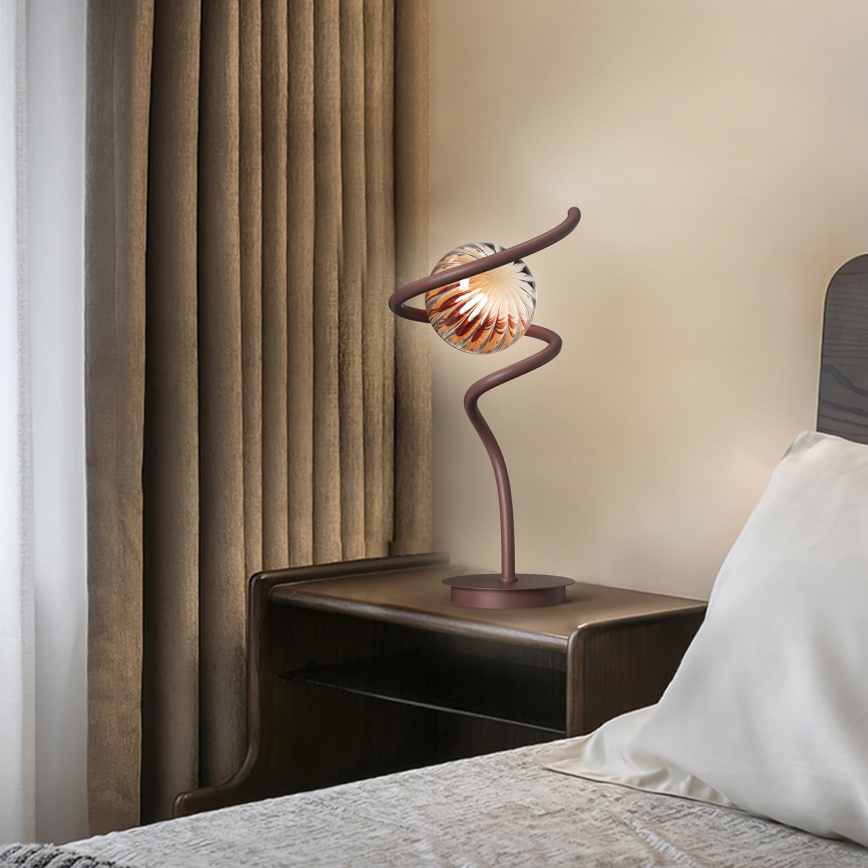 ONLI - Stolna lampa FRIDA 1xG9/10W/230V 42 cm bakrena