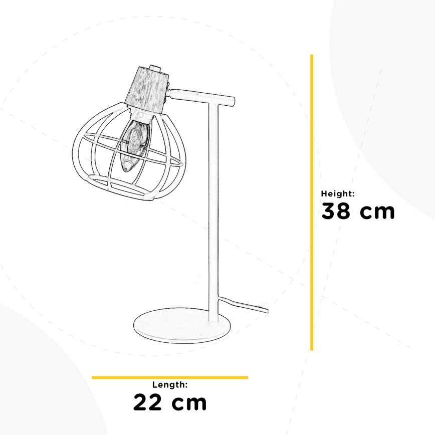 ONLI - Stolna lampa GINGER 1xE14/6W/230V