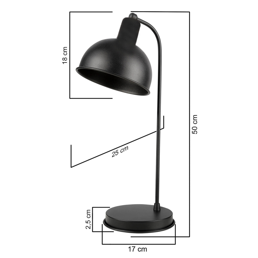 ONLI - Stolna lampa ISTANBUL 1xE27/22W/230V crna