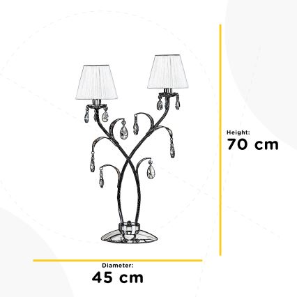 ONLI - Stolna lampa JACQUELINE 2xE14/6W/230V 70 cm