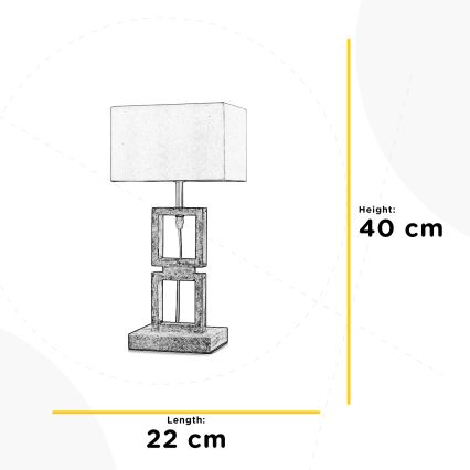 ONLI - Stolna lampa KISAR 1xE27/22W/230V