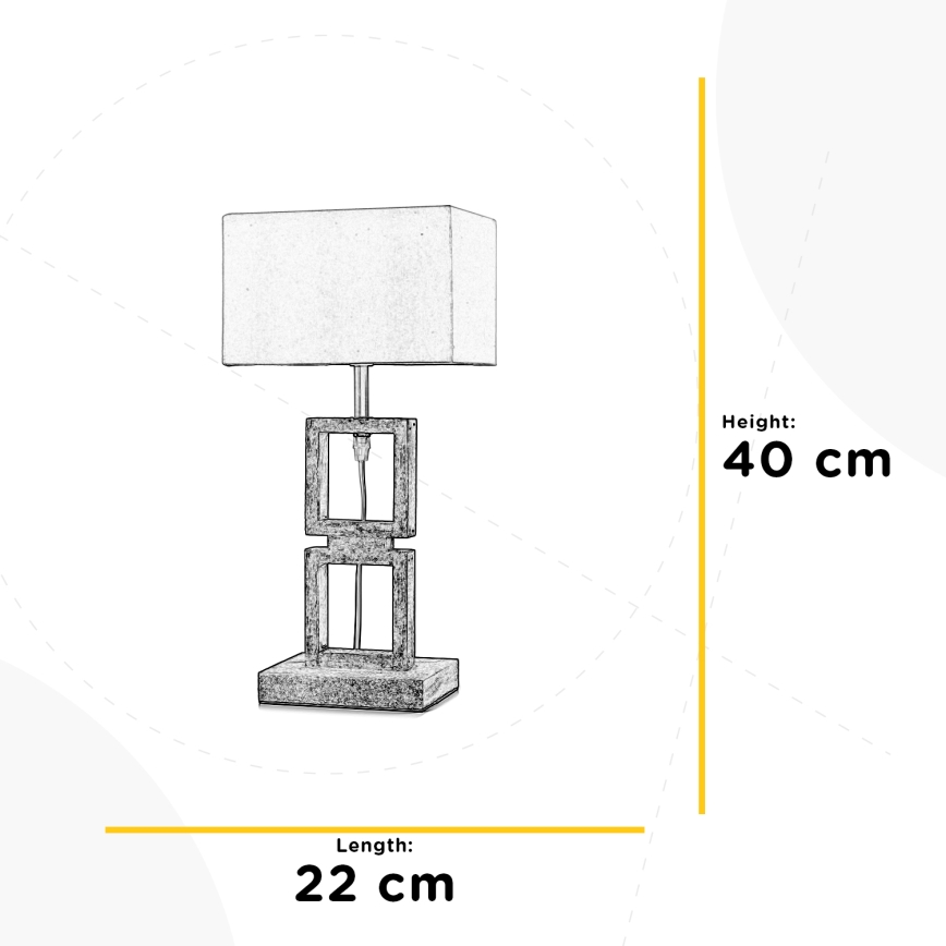 ONLI - Stolna lampa KISAR 1xE27/22W/230V