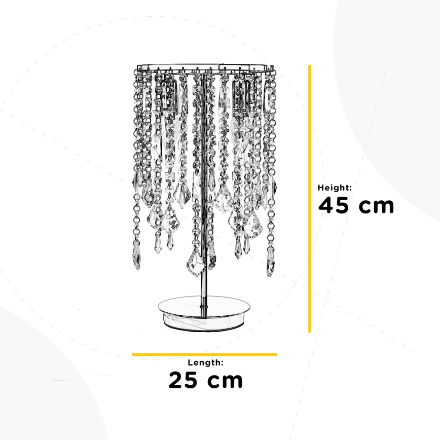 ONLI - Stolna lampa LAILA 2xE14/10W/230V 45 cm