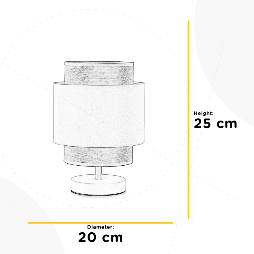 ONLI - Stolna lampa LICIA 1xE27/22W/230V