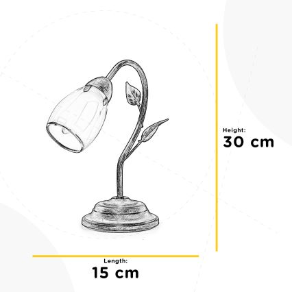 ONLI - Stolna lampa LILIANA 1xE14/6W/230V 30 cm