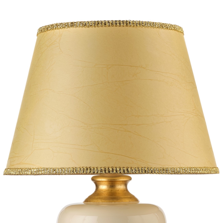 ONLI - Stolna lampa MOZART 1xE27/22W/230V bež/zlatna 75 cm