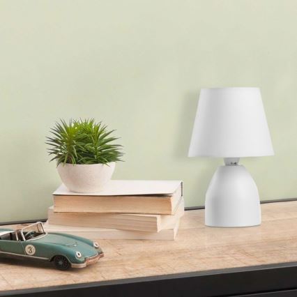 ONLI - Stolna lampa NANO 1xE14/6W/230V bijela 19 cm