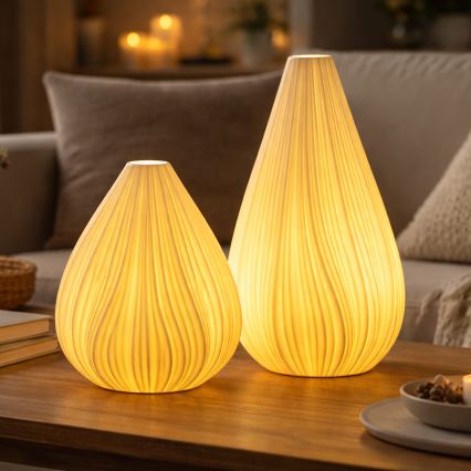 ONLI - Stolna lampa NUVIA 1xE14/6W/230V 25 cm bijela