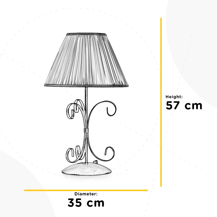 ONLI - Stolna lampa ODINO 1xE27/22W/230V 57 cm