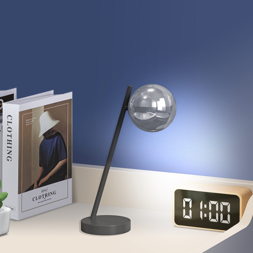 ONLI - Stolna lampa PALOMA 1xG9/10W/230V 38,5 cm crna/dimna